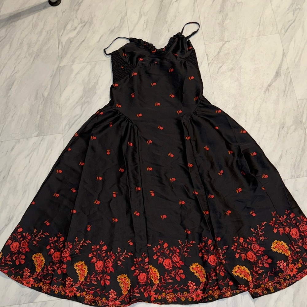 Intimately Free People Black Satin dress